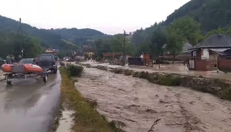 Inundațiile au provocat pagube mari în județul Alba