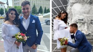 Natalia și soțul ei, abia căsătoriți