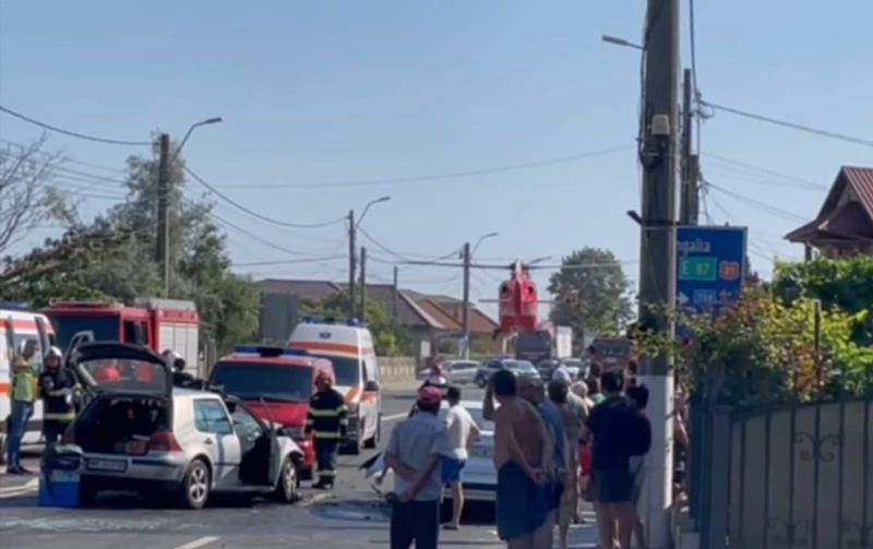 A fost nevoie de intervenția unui elicopter SMURD