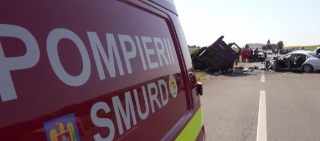 Imagini de la accidentul din județul Bacău 