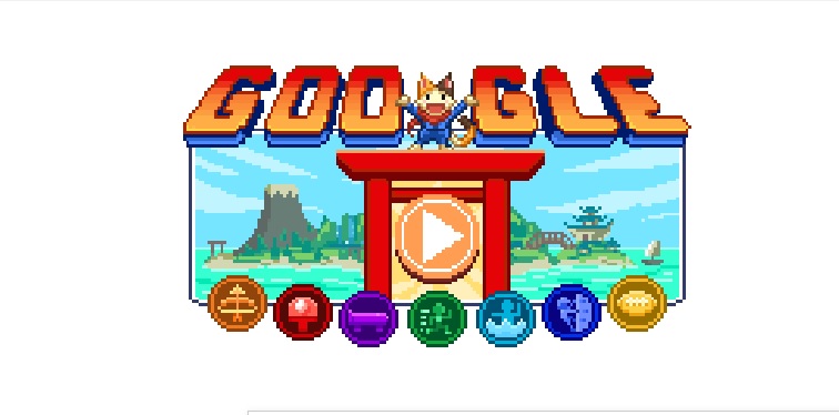 Doodle de la google este sub forma unui joc cu teme olimpice