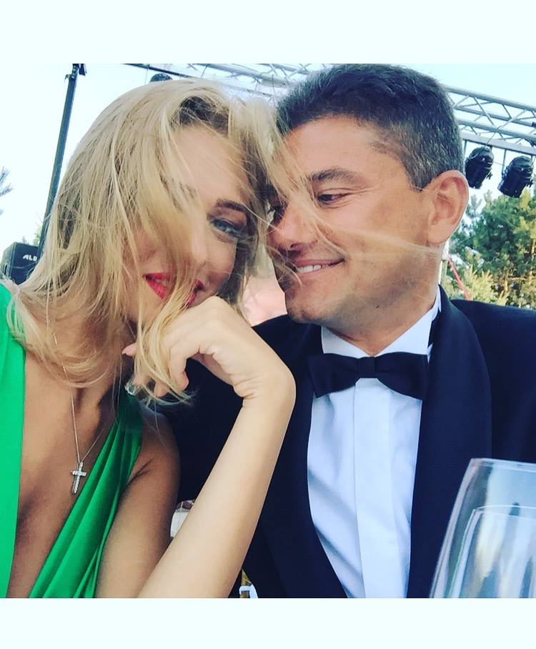 Fotomodelul împreună cu Cristian Boureanu