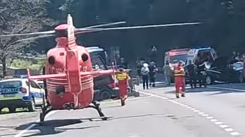 A fost nevoie de intervenția elicopterului SMURD