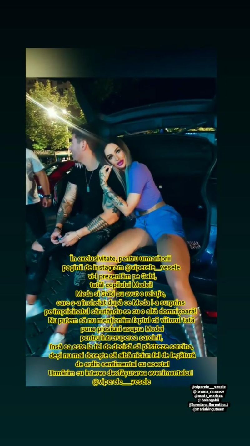 Meda de la Puterea Dragostei și tatal copilului ei