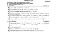Subiecte Matematică Bacalaureat 2021, sesiunea de toamnă