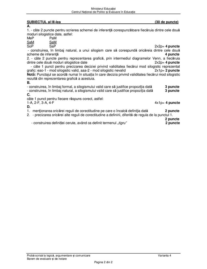 Barem BAC sesiunea de toamnă 2021 - Proba la alegere, profil uman.