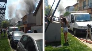 Incendiu în zona Dristor 