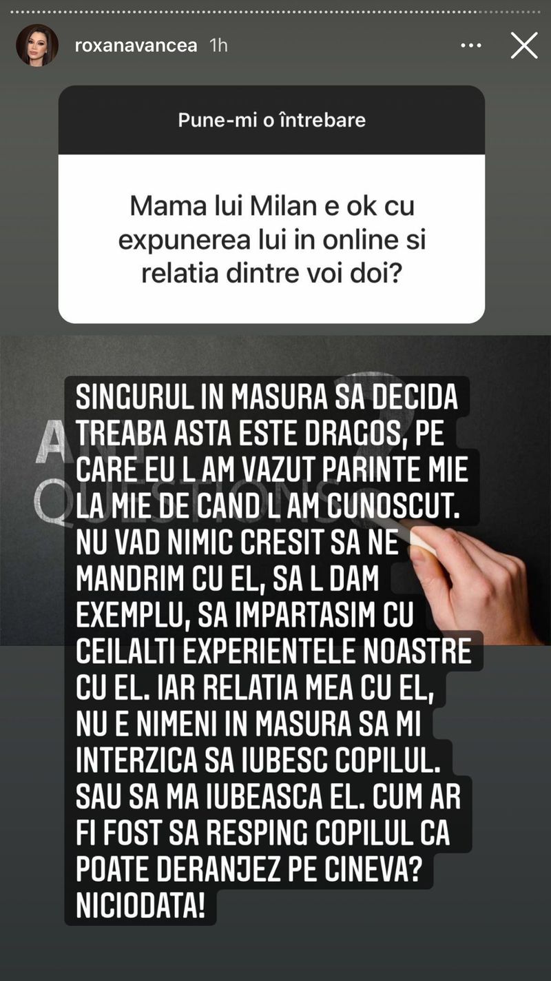 Răspunsul Roxanei Vancea