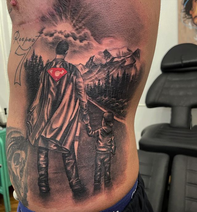 Tatuajul făcut de Lino Golden &icirc;n amintirea tatălui său