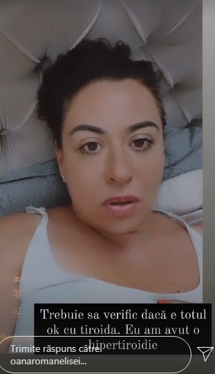 Oana Roman, declarații despre starea sa de sănătate