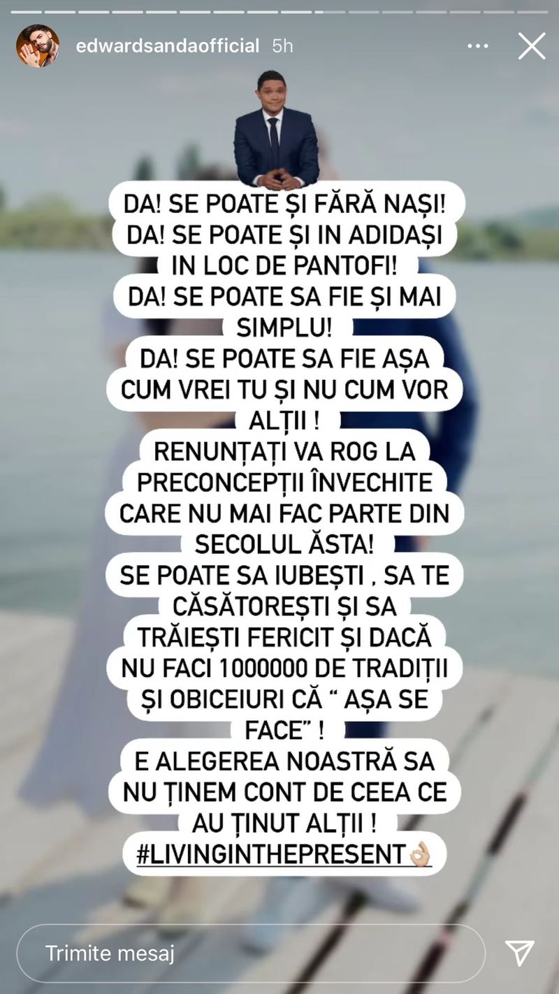 Mesajul postat de Edward Sanda