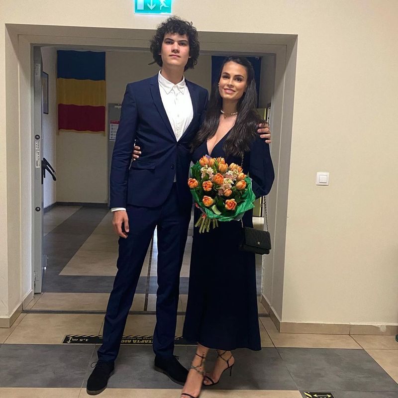 David Serea și mama lui 