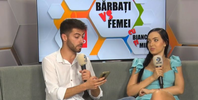Ștefan Ciuculescu este co-prezentator al emisiunii online „Bărbați vs femei” 