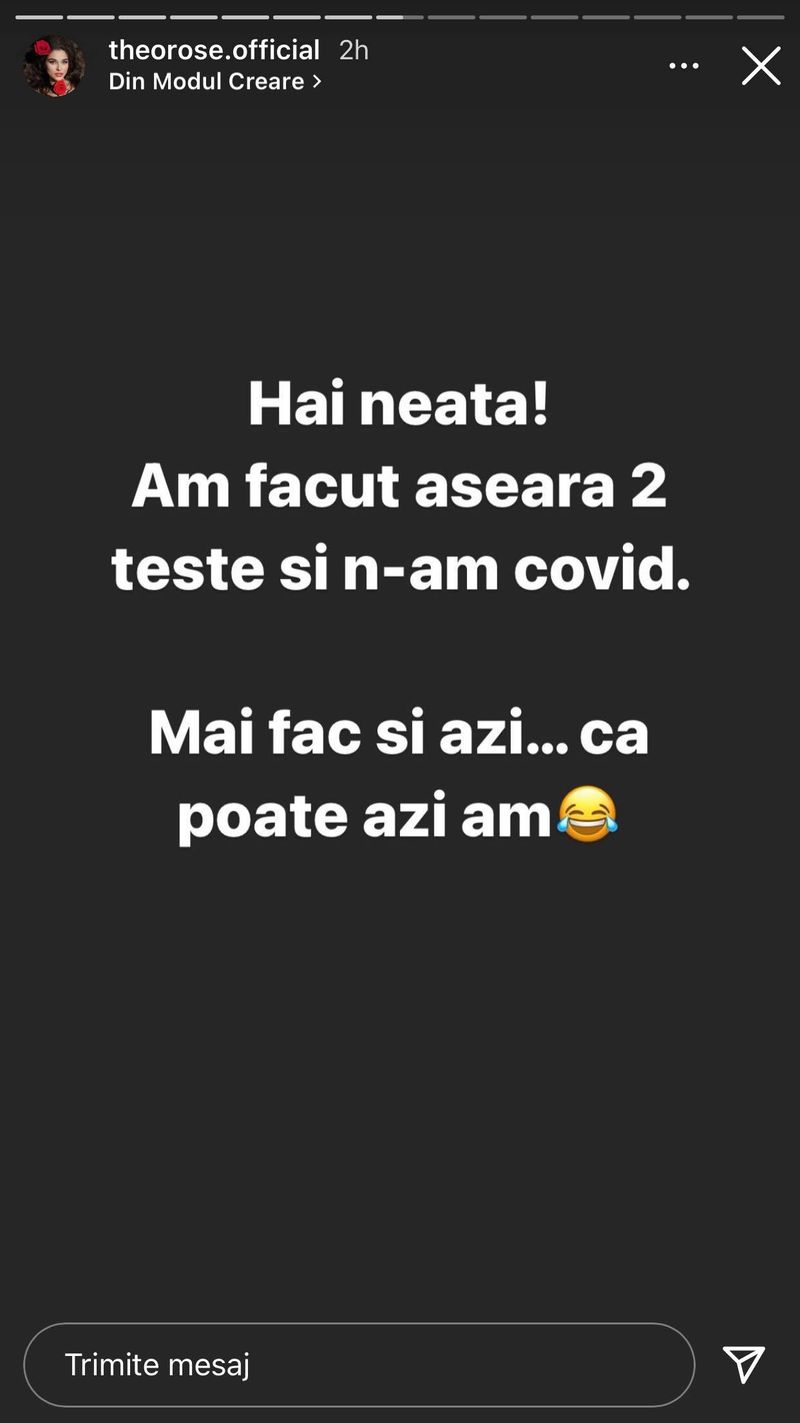 Postarea făcută de Theo Rose