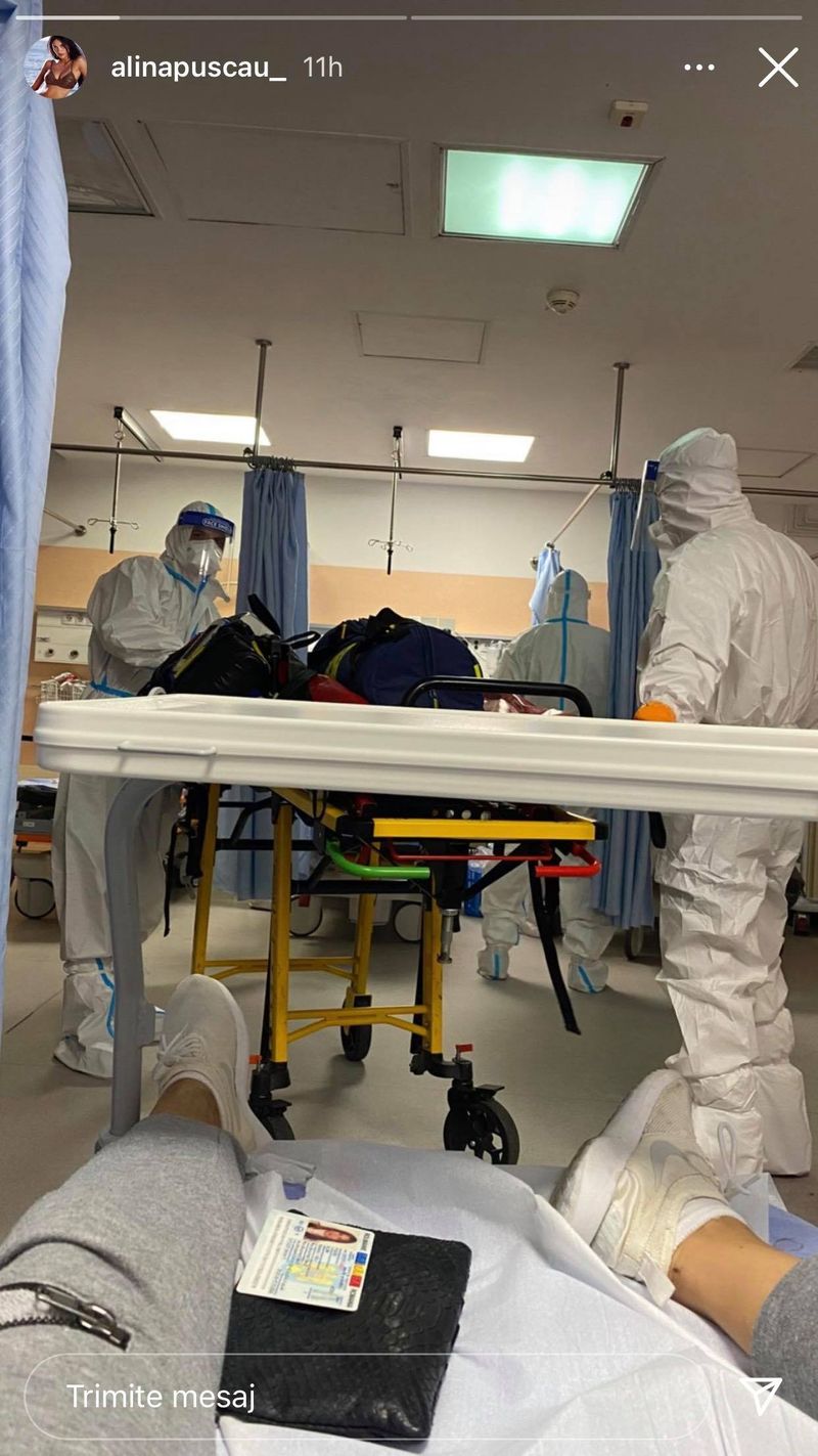 Alina Puscau, la spital