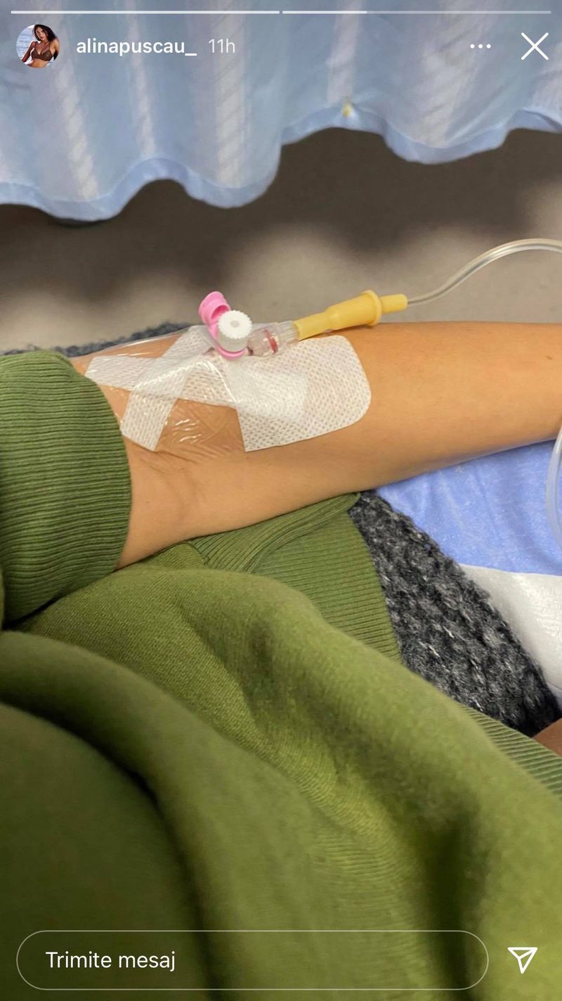 Alina Puscau, la spital