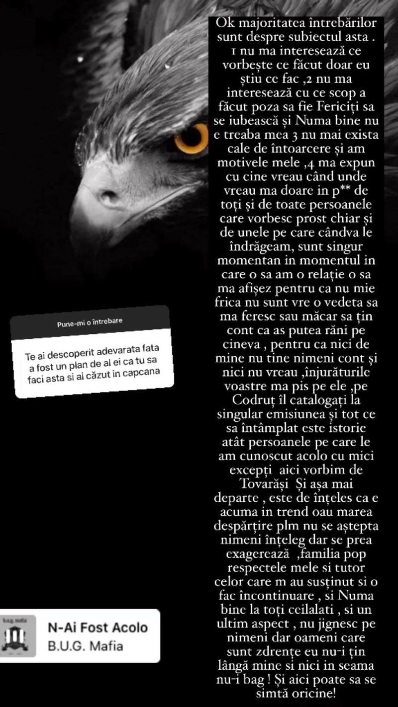 Postarea facuta de Codrut de la Puterea Dragostei