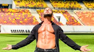 Dorian Popa pe stadion 