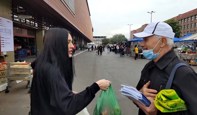 Bianca Comănici, gest emoționant pentru un bătrân