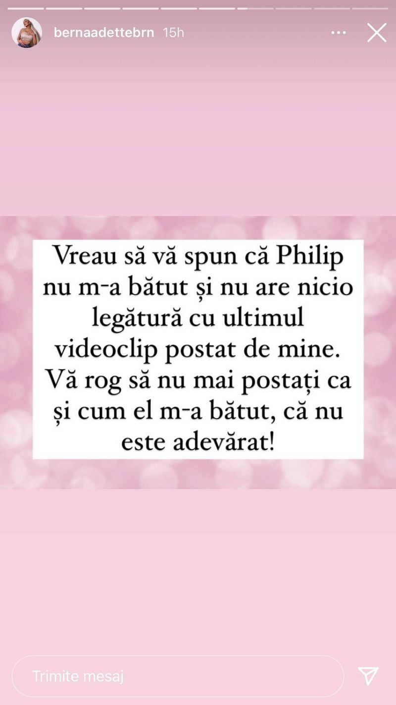 Postarea făcută de Berna de la Puterea Dragostei