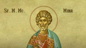 Calendar Creștin Ortodox 11 noiembrie 2021. Sfântul Mare Mucenic Mina, sărbătoare cu cruce neagră în calendar