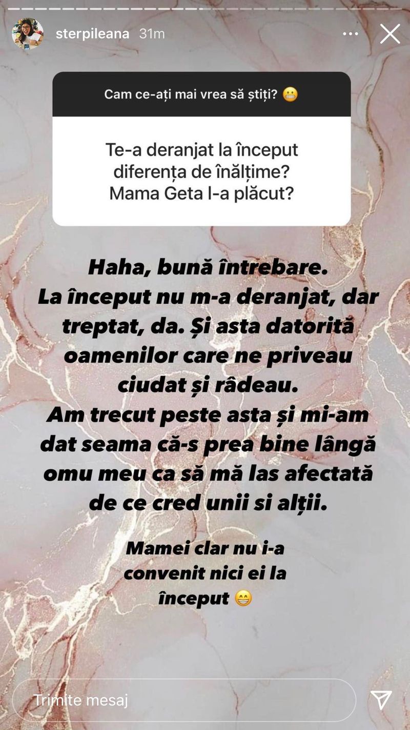 Postarea făcută de Ileana Sterp