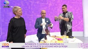 Specialistul în nutriție și detox , Cesur Durak, pregătește un mix de fructe și legume pentru întărirea sistemului imunitar!