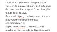 Postarea făcută de Viviana
