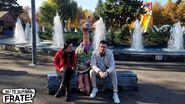 Bianca și Cristian Comănici au mers în parcul de distracții