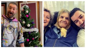 Smiley, fotografie emoționantă cu mama și bunica lui