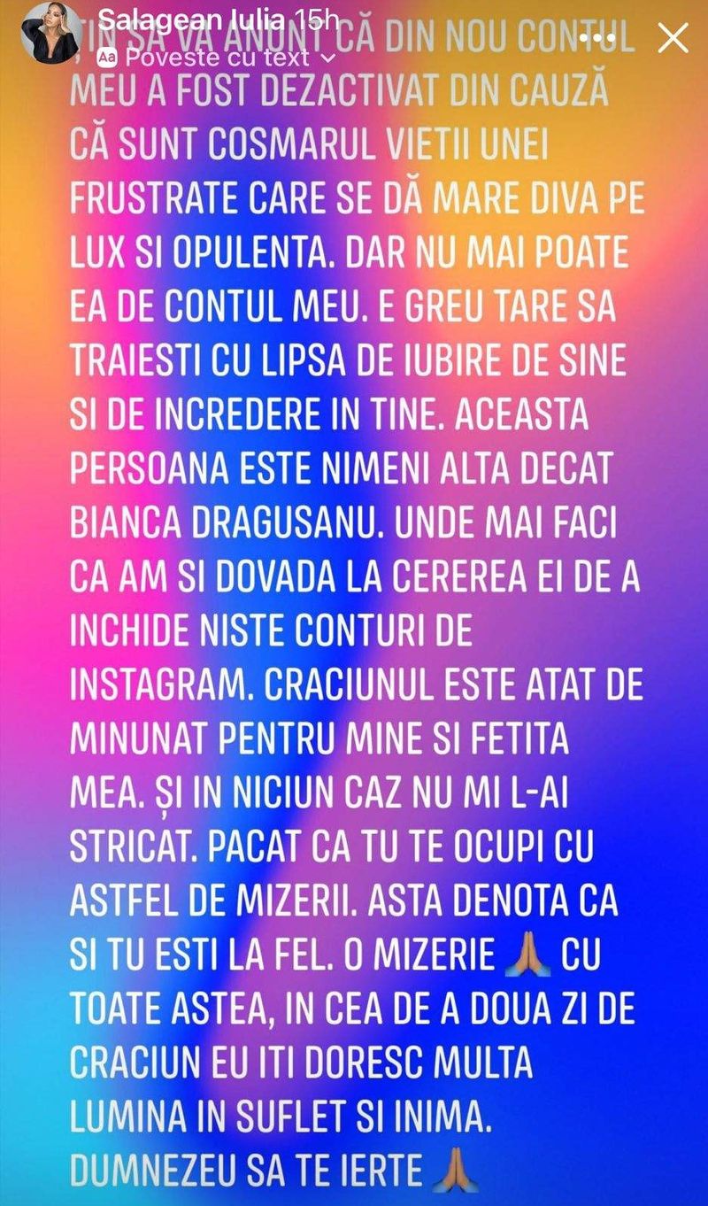 Iulia Sălăgean dă de păm&acirc;nt cu Bianca Drăgușanu