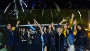 Iulia Vântur, alături de prietenii ei