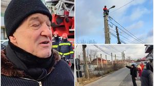 Scene ireale în fața casei lui Gigi Becali