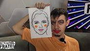 Bianca și Cristian Comănici s-au machiat legați la ochi