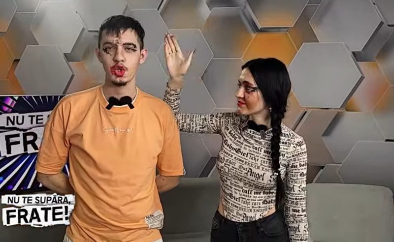Bianca și Cristian Comănici, make-up artiști pentru o zi