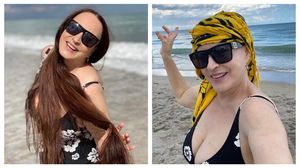 Maria Dragomiroiu, apariție rară în costum de baie