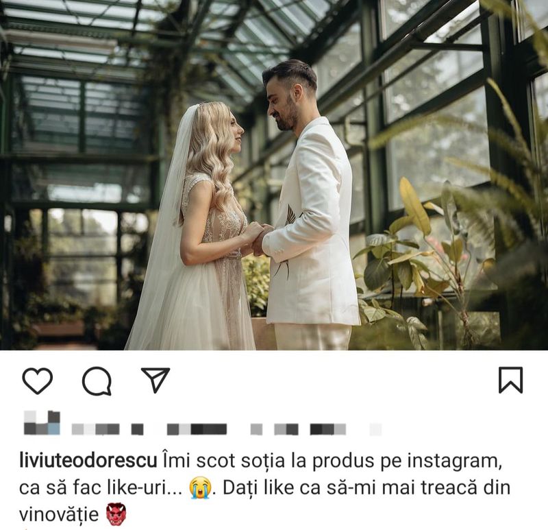 Liviu Teodorescu, amuzat de faptul că soția lui str&acirc;nge mai multe aprecieri dec&acirc;t el &icirc;n mediul online
