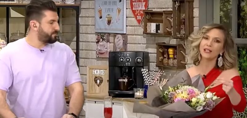 Cătălin Măruță, înlocuit de Adela Popescu în emisiune! A fost întâmpinată cu flori, dar stai să vezi ce reacție a avut: „Nu-mi place! Ce-i asta?!”
