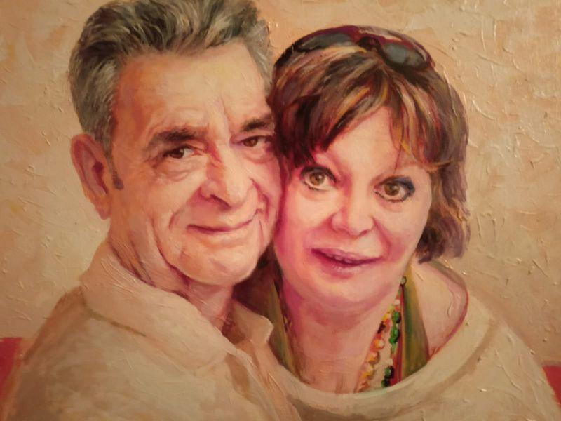 Anca Pandrea a primit cadou un tablou cu ea și Iurie Darie