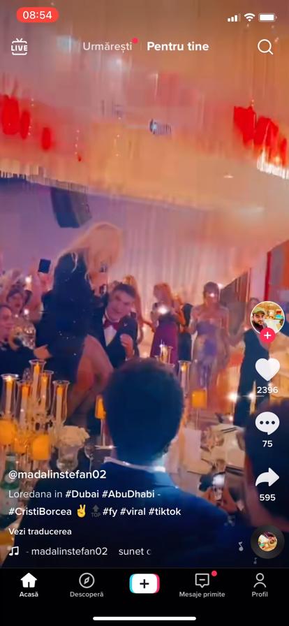 Loredana Groza, spectacol de zile mari la o petrecere luxoasă &icirc;n Dubai alături de Cristi Borcea! Omul de afaceri a ajutat-o pe artistă să urce pe mese
