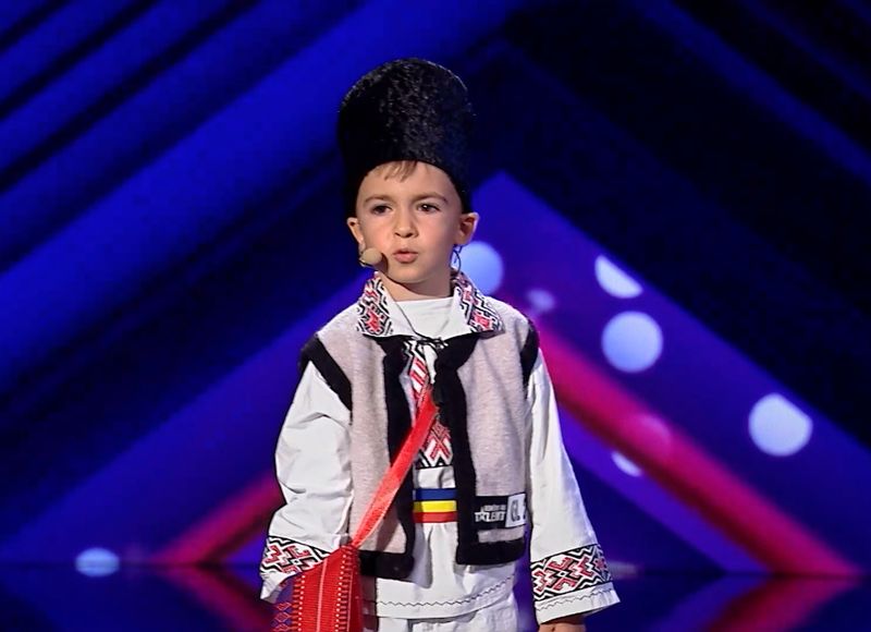 Ștefan Brînză, cel mai mic concurent de la Românii au Talent, sezonul 12
