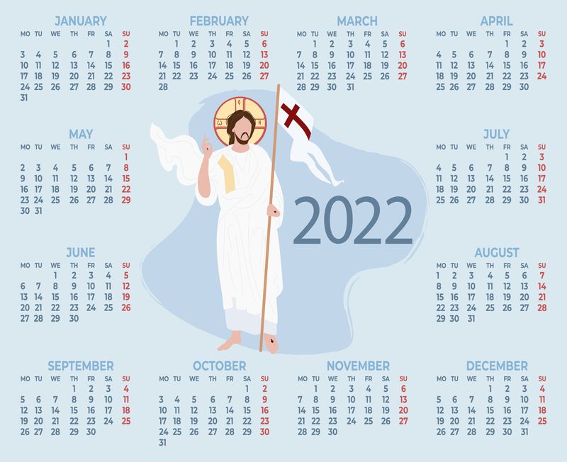 Calendar Creștin Ortodox MARTIE 2022