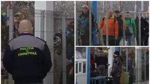 Imagini de ultimă ora la vama din România! Ucrainienii vin pe jos la graniță, de teama razboiului