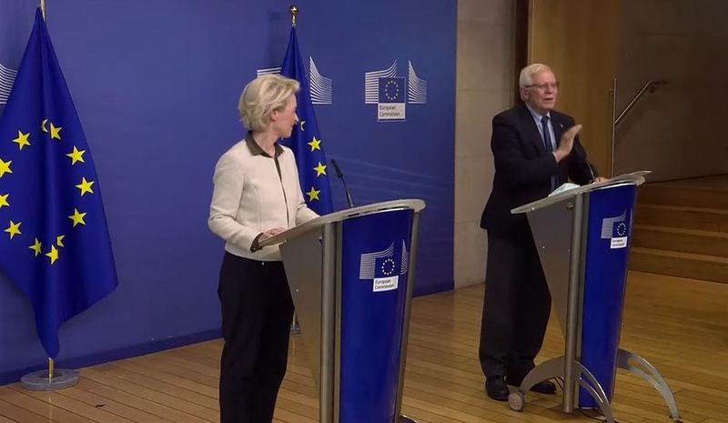 Ursula von der Leyen și Josep Borell 