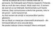 Refugiații i-au lăsat românului o bancnotă ucraineană cu un  mesaj emoționant