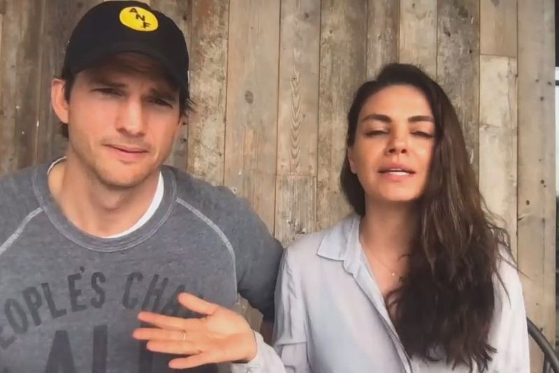Mila Kunis și Ashton Kutcher 