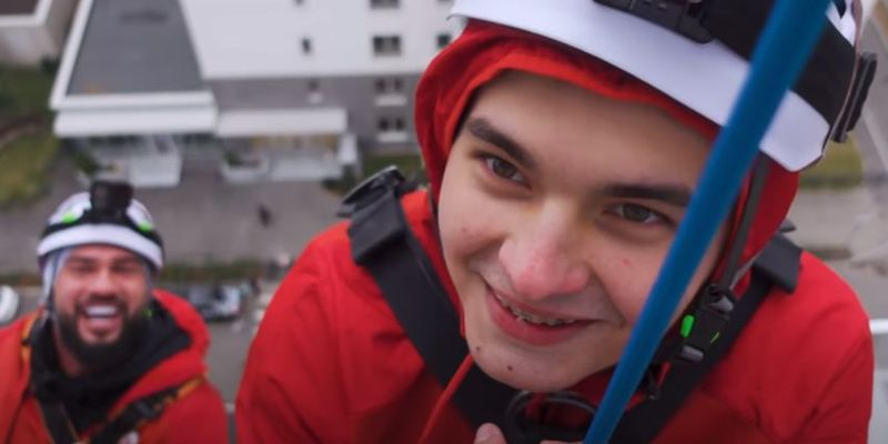 Selly și Dorian Popa au muncit la înălțime
