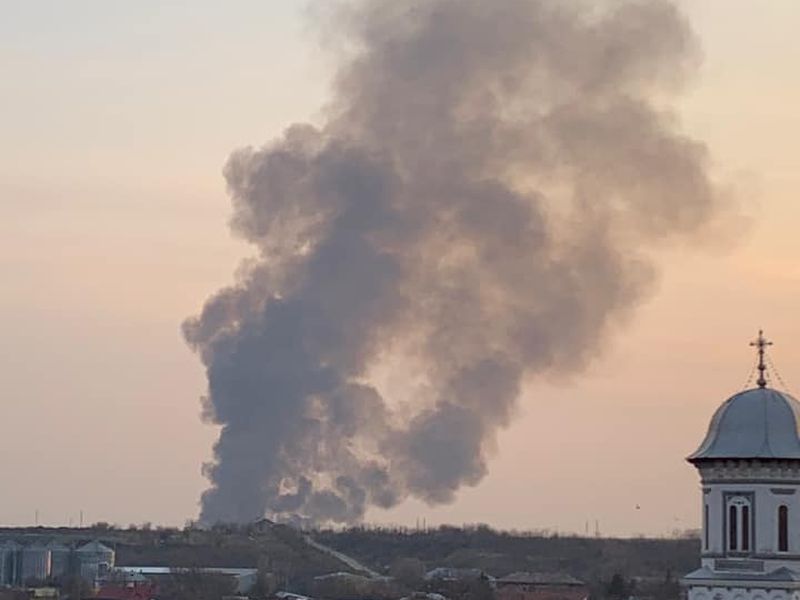 Incendiu vegetație Alexandria
