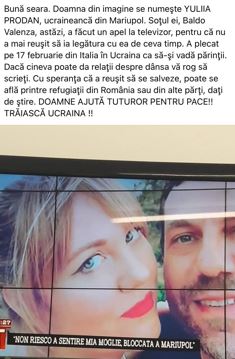 Familia Yuliiei Prodan, anunț disperat la TV. Ultima oară au văzut-o în Mariupol: “Cu speranța că a reușit să se salveze”