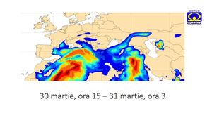 Un val de praf saharian va ajunge deasupra României